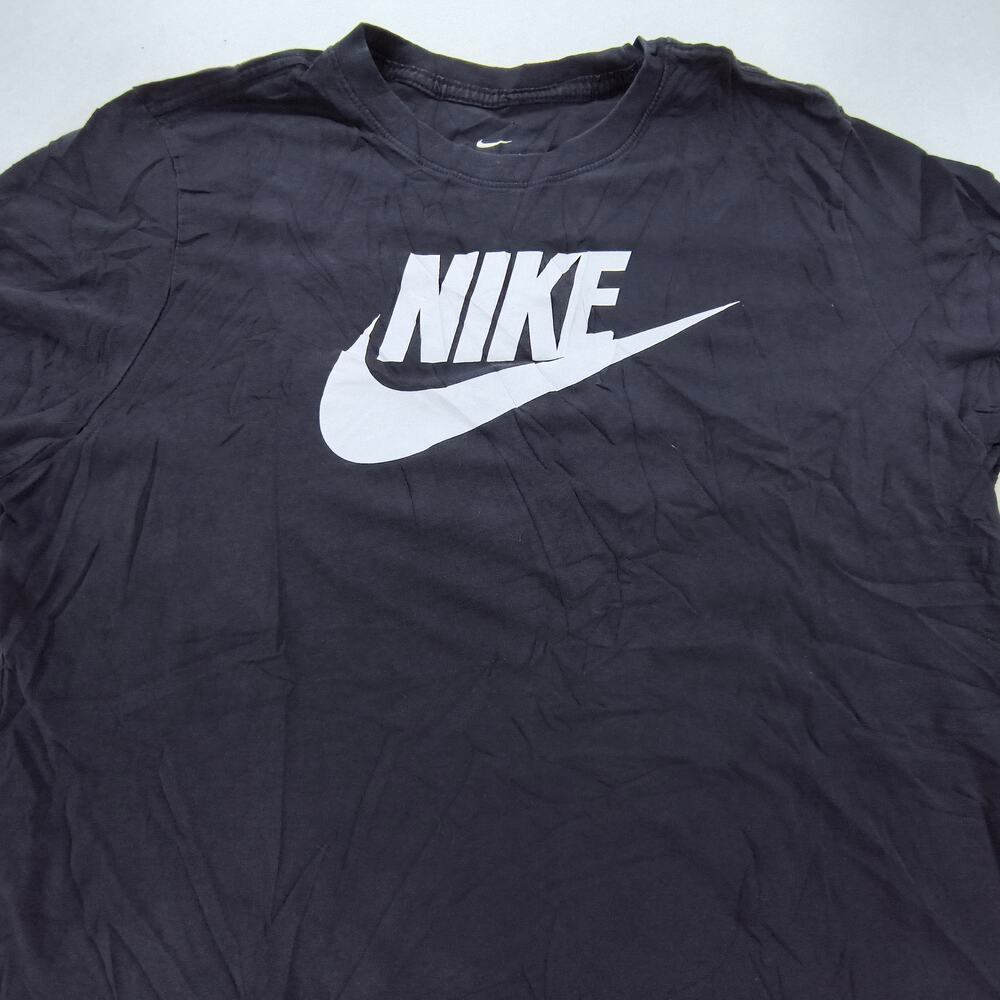 Nike Tee Casual Graphic Crew Neck Short Sleeve Shirt Mens Size L Black White